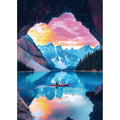 MINIWAN 1000-Piece Mountain Lake Jigsaw Puzzle – Scenic Kayak Sunset, 27.55 x 19.68 in