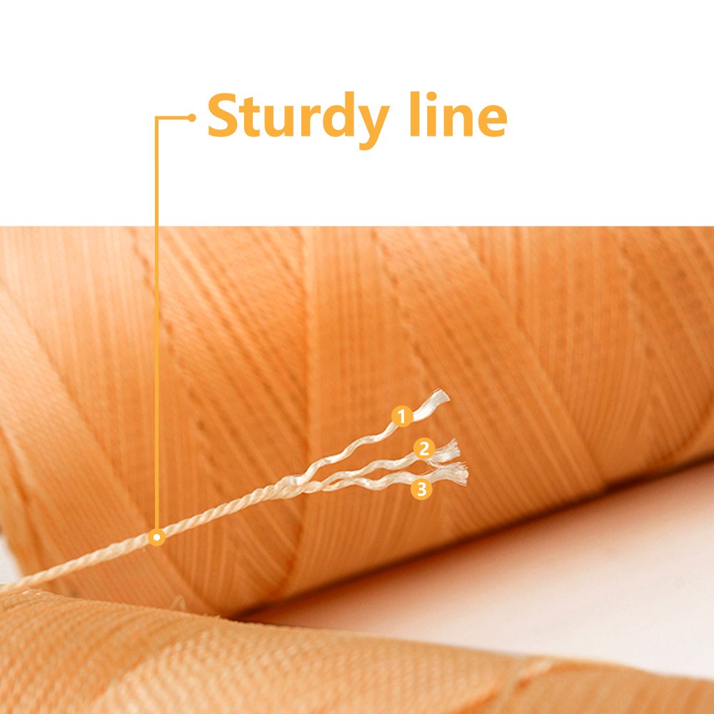Mint's Colorful Life Kite String Handle 3-Pack – 300ft per Spool, Sturdy Wooden Grip with Connector Clasp