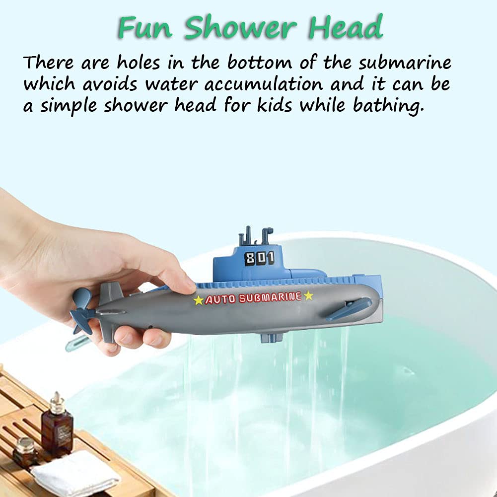 Miracland Wind-up Submarine Bath Toy – Battery-Free Clockwork Pigboat for Kids