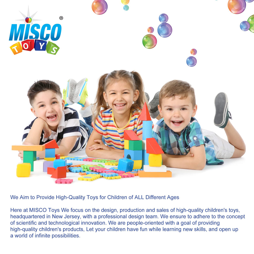 Misco Battery Operated Power Drill Toy with Sound, Light, and Adjustable Speed for Kids Ages 3+