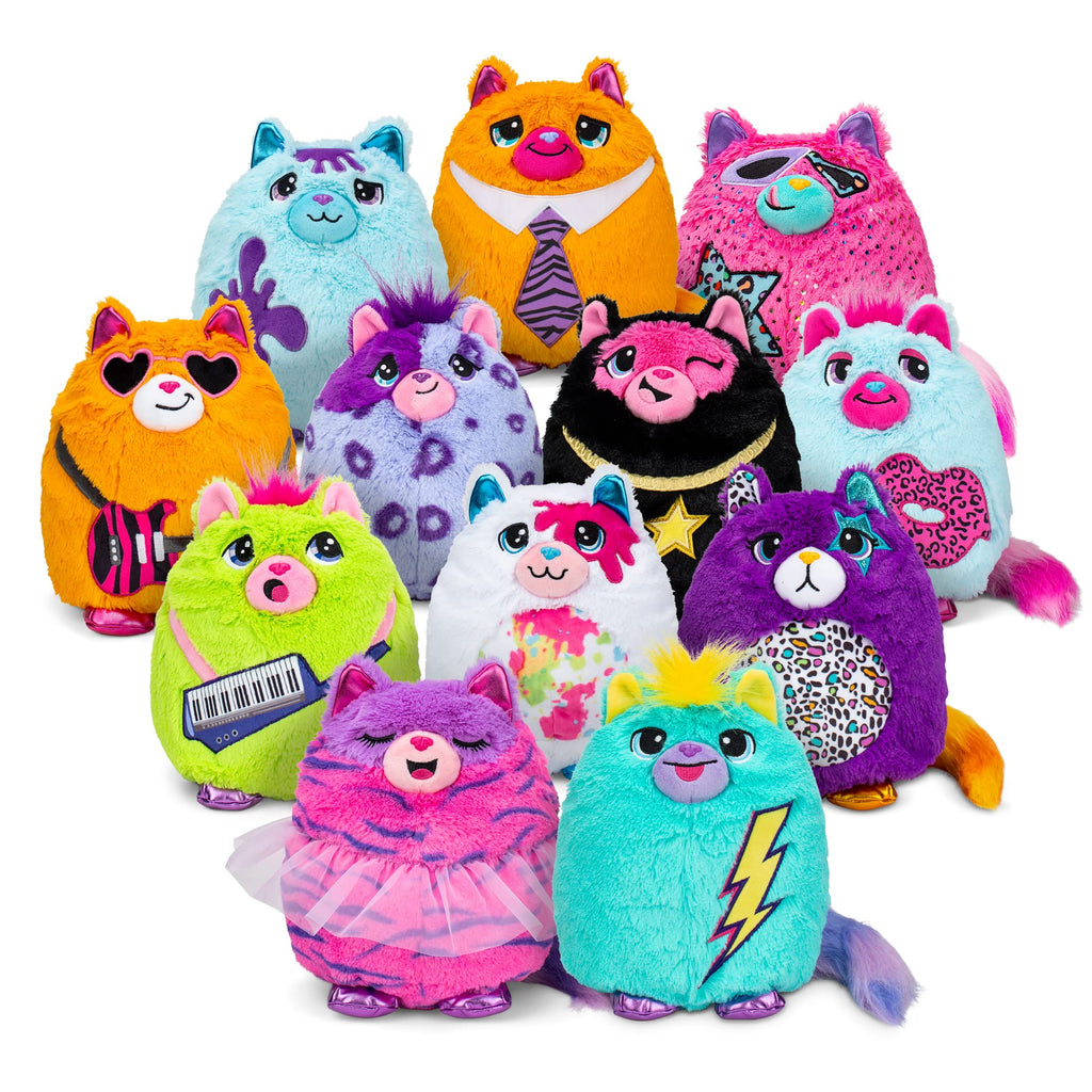 Misfittens Cats Series 3 Wild Cats - Squishable Surprise Plush Toy for Kids Ages 3+