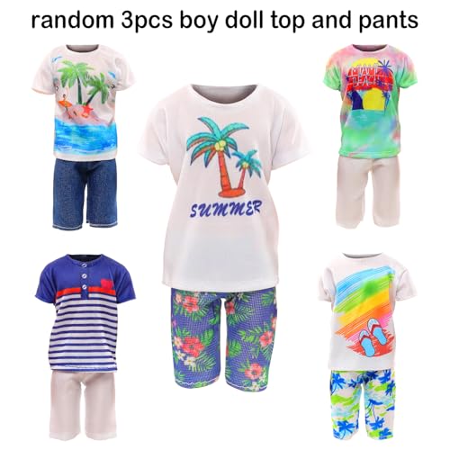 Miunana 12-Piece Doll Clothes & Accessories Set for 11.5-Inch Fashion Dolls – Swimsuits, Outfits, Skateboard, Lifebuoys & More