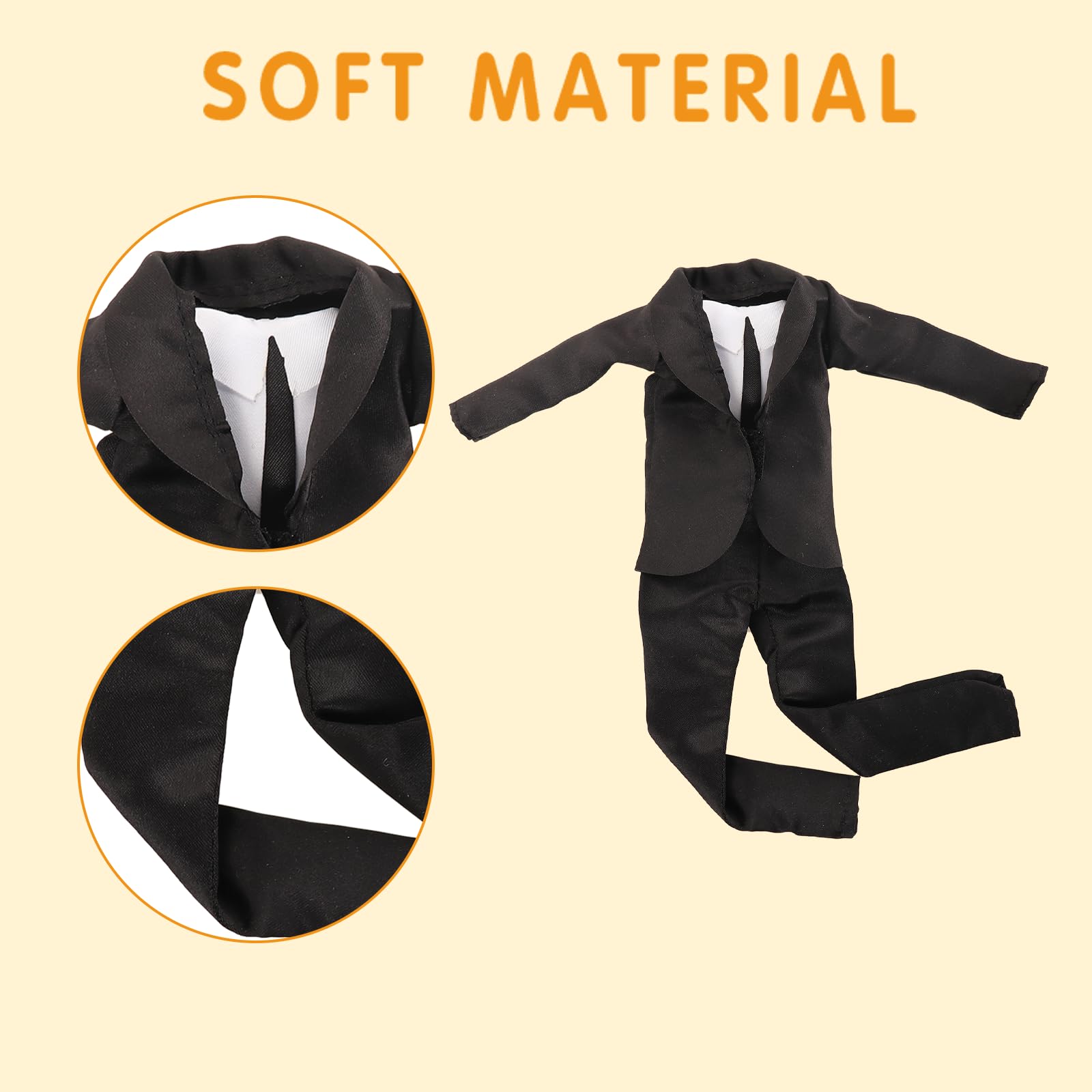 Miunana 12-Piece Wardrobe Set for 11.5-Inch Male Dolls – 5 Outfits & 3 Pairs Shoes, Formal & Casual