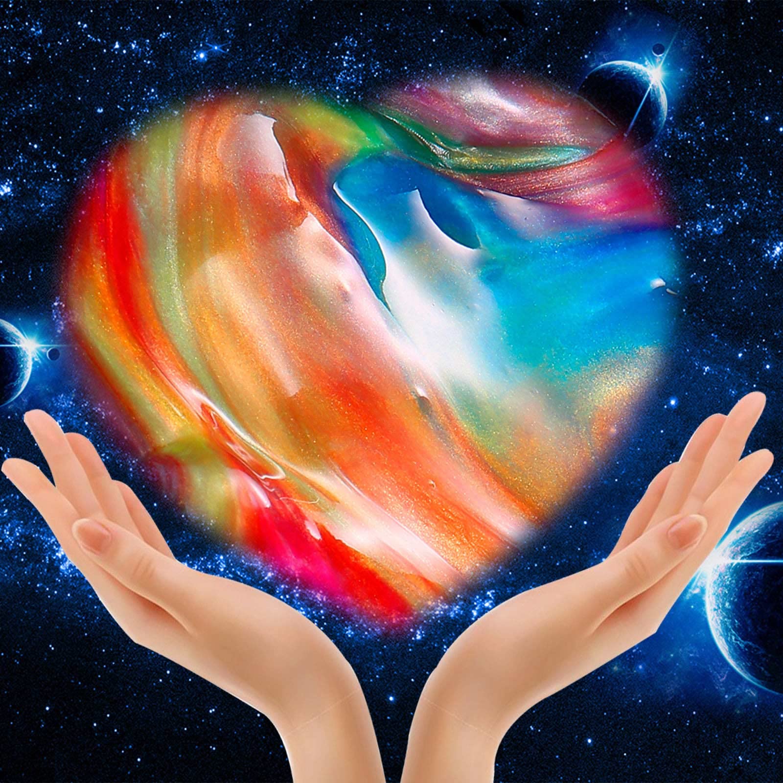 MiVRIU 24 Pack Ball Slime Party Favors - Soft, Scented Galaxy Slime Balls for Kids Ages 5-12
