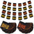 Mixweer 4-Pack Day of the Dead Monarch Butterfly Papel Picado Banner for Ofrenda Decorations