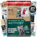 MMC Death of an Activist – Murder Mystery Game with 27 Evidence Pieces, 150 Min, 1-10 Players