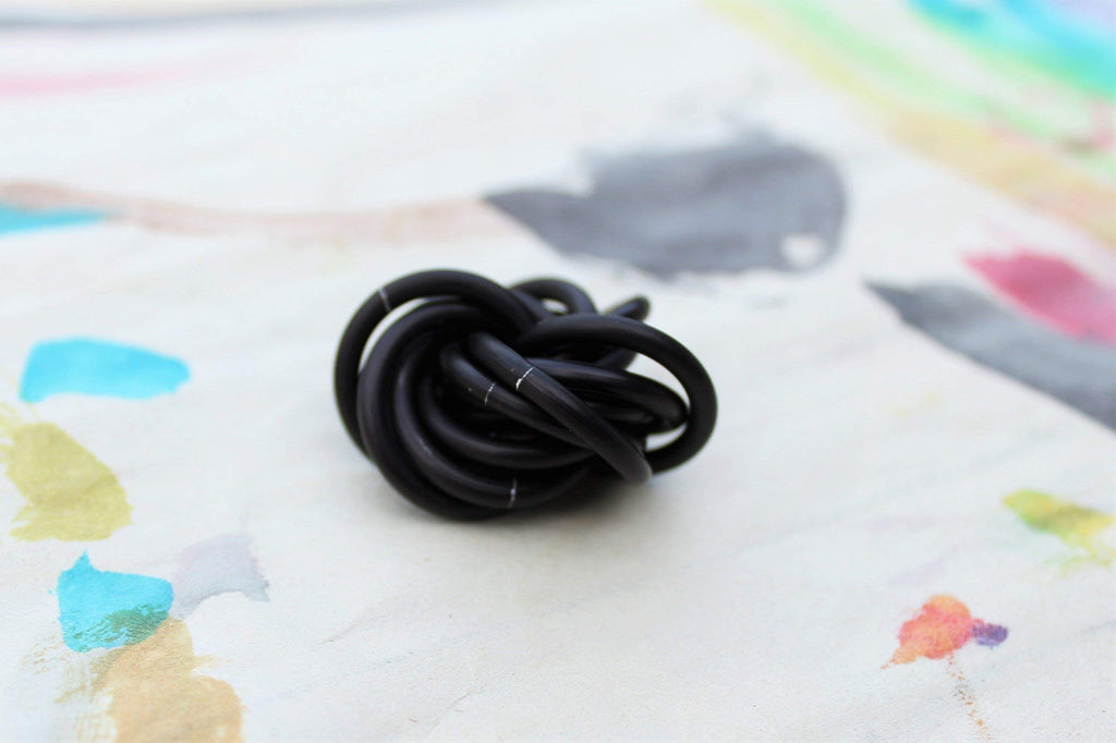 Möbii Fidget Ball: Quiet Handcrafted Fidget Toy for Stress Relief (Small)
