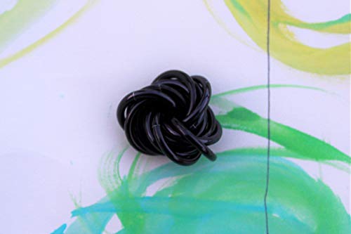 Möbii Fidget Ball (Small, Onyx) – Quiet Stress Relief Toy Handcrafted in USA