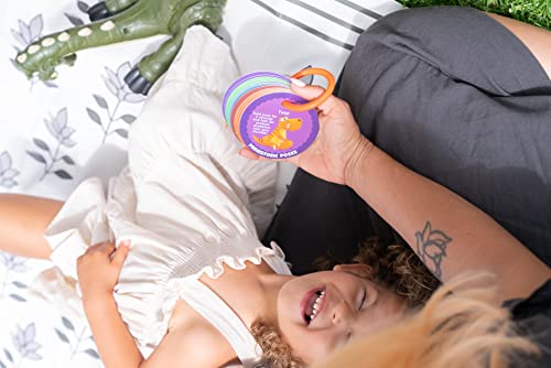 MOLLYBEE KIDS Dino Stomp & Roar – 20 Double-Sided Dinosaur Activity Cards for Toddlers & Preschoolers Ages 3+