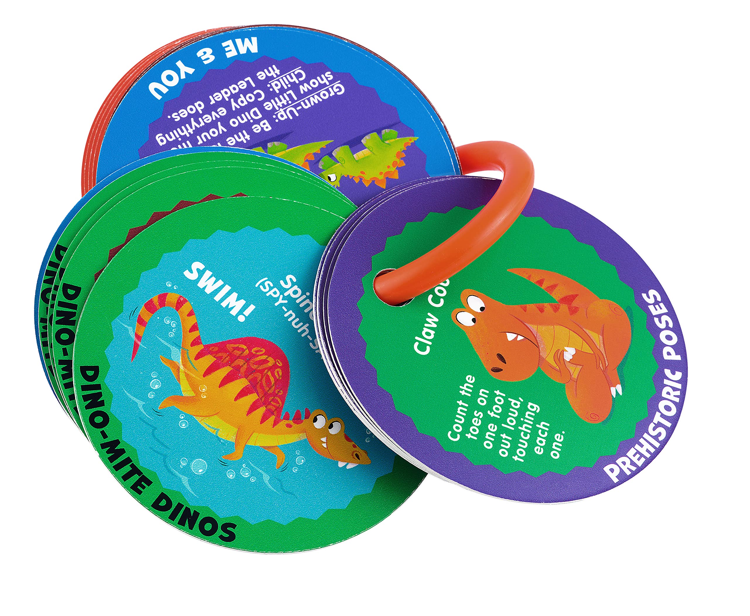 MOLLYBEE KIDS Dino Stomp & Roar – 20 Double-Sided Dinosaur Activity Cards for Toddlers & Preschoolers Ages 3+