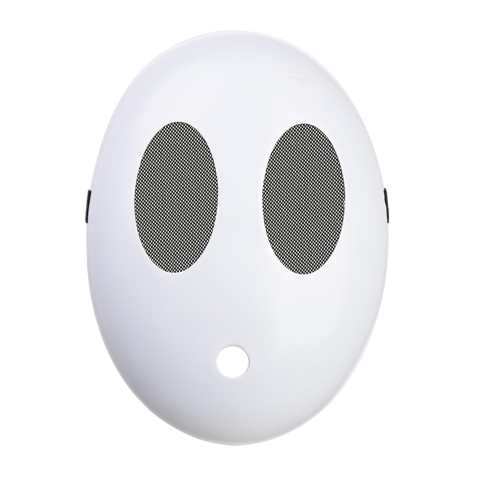 Monisorly White Shy Guy Full Face Mask – PVC Cosplay Prop for Halloween & Carnivals