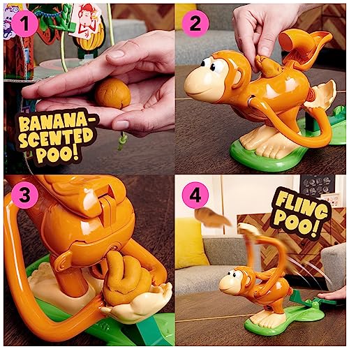 Monkey See Monkey Poo: Interactive Banana-Scented Dough Flinging Game for Kids Ages 4+