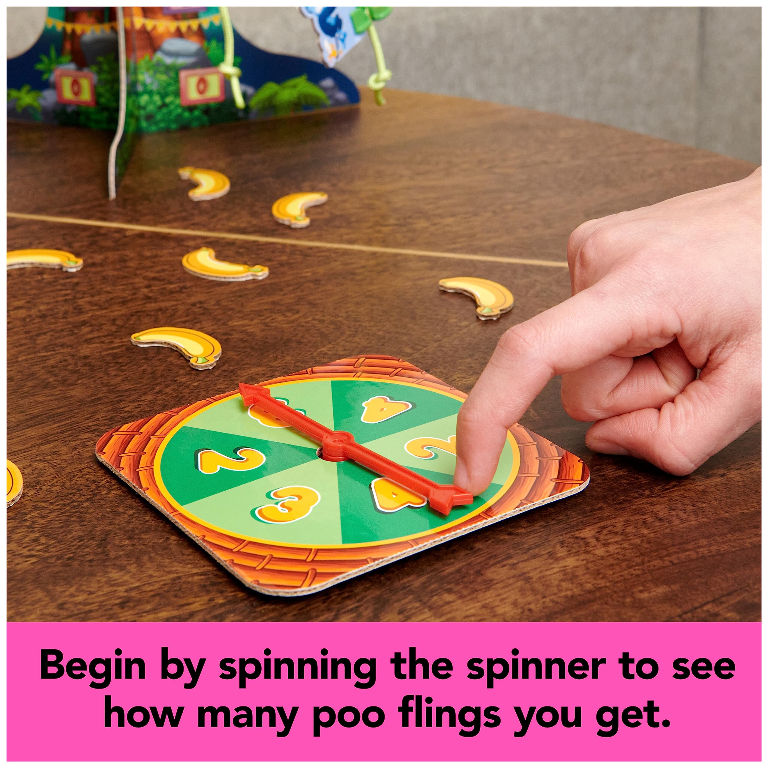 Monkey See Monkey Poo: Interactive Banana-Scented Dough Flinging Game for Kids Ages 4+