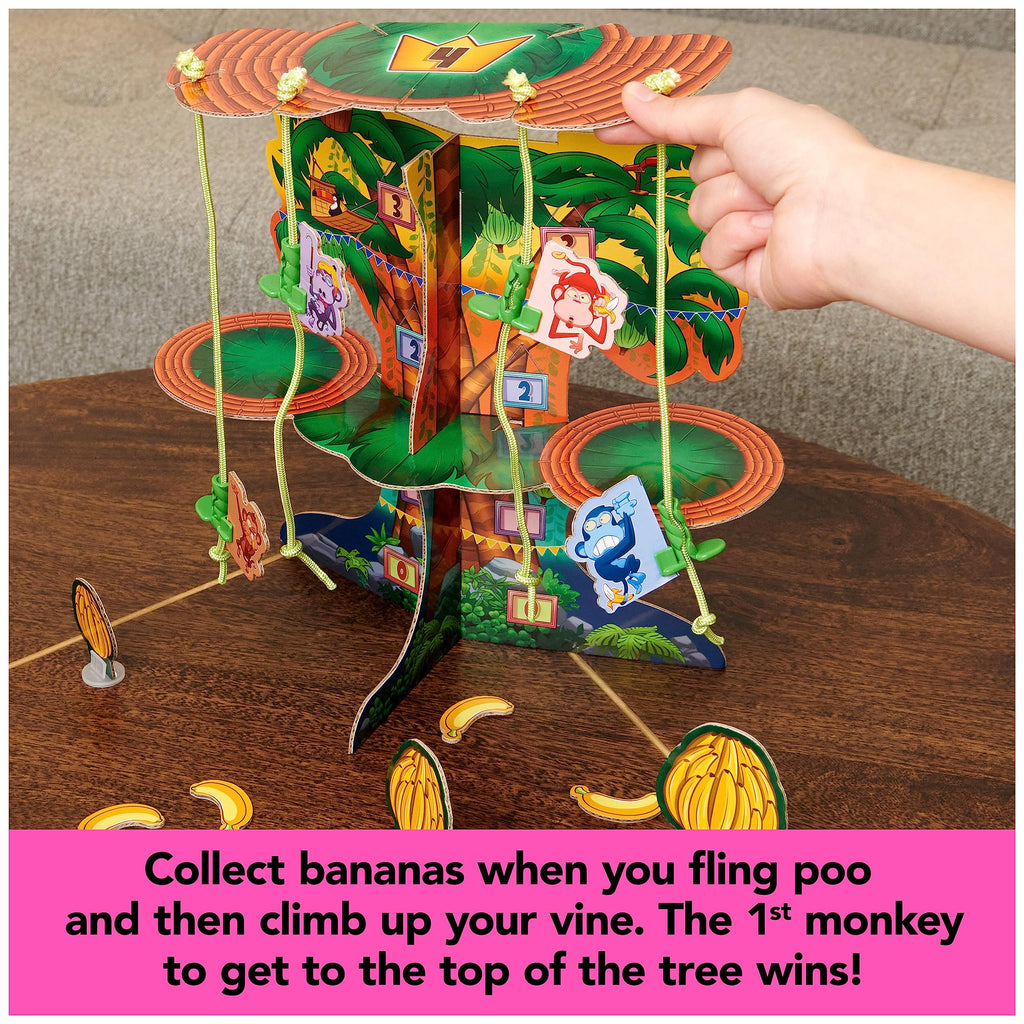 Monkey See Monkey Poo: Interactive Banana-Scented Dough Flinging Game for Kids Ages 4+