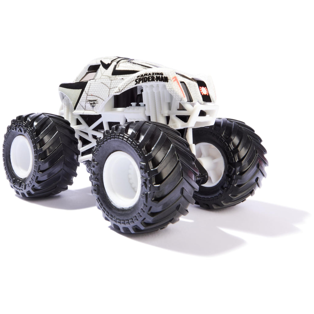 Monster Jam Marvel Spider-Man 1:64 Scale Die-Cast Monster Truck Toy for Kids Ages 3 and Up