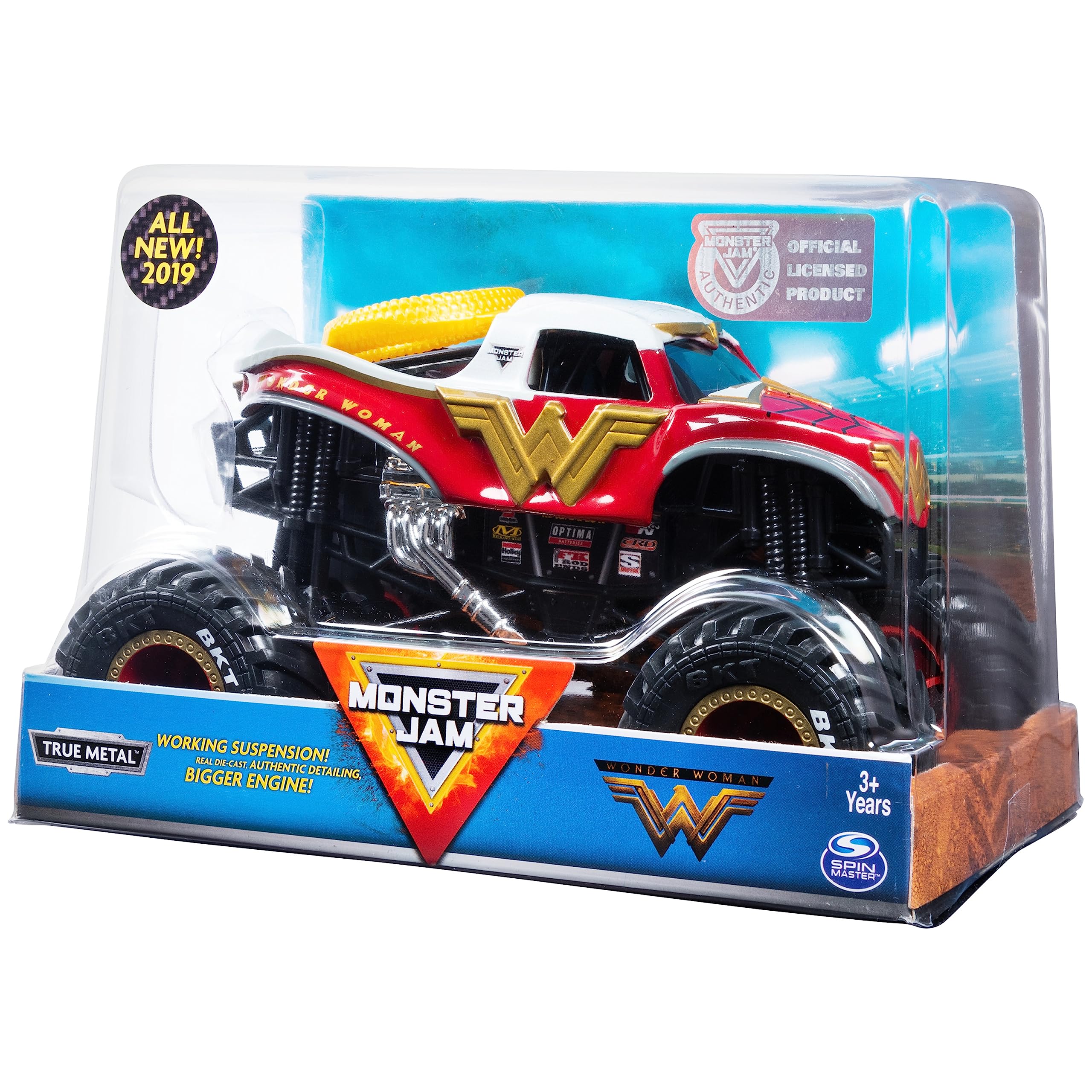 Monster Jam Official Wonder Woman Monster Truck – 1:24 Scale Die-Cast Vehicle