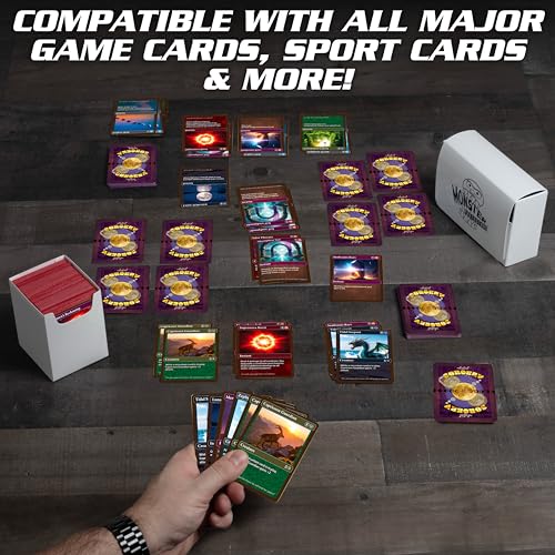 Monster Protectors Blue Magnetic Double Deck Box: Holds 150 Cards for MTG, Pokémon, Yu-Gi-Oh