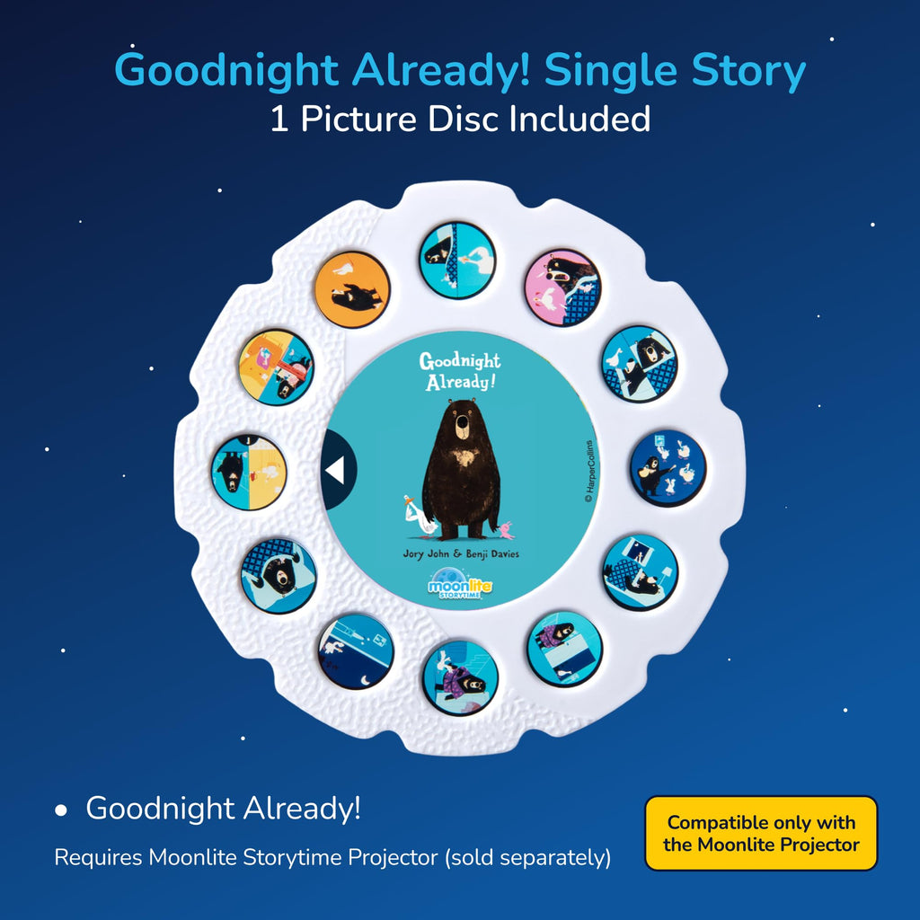 Moonlite Goodnight Already! Story Disc – Bedtime Projection for Ages 1-4