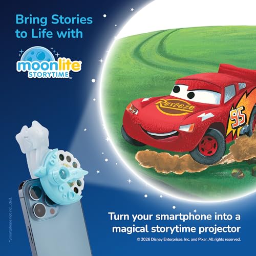 Moonlite Pixar Cars Story Disc – Projected Storybook Art & Sound Effects for Ages 1-6