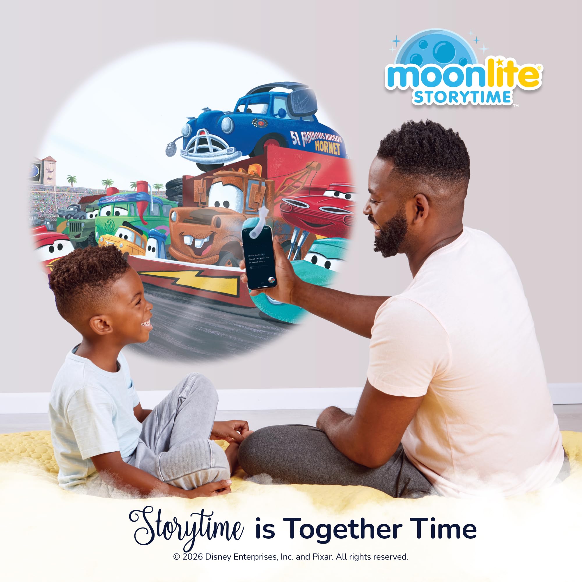 Moonlite Pixar Cars Story Disc – Projected Storybook Art & Sound Effects for Ages 1-6