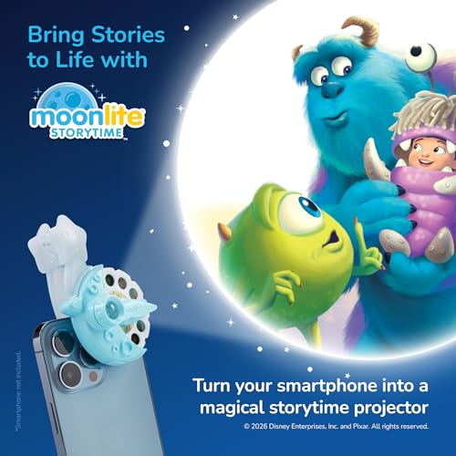 Moonlite Storytime Disc for Pixar Monsters, Inc. – Projection Story with Sound Effects & Music (Projector Sold Separately)