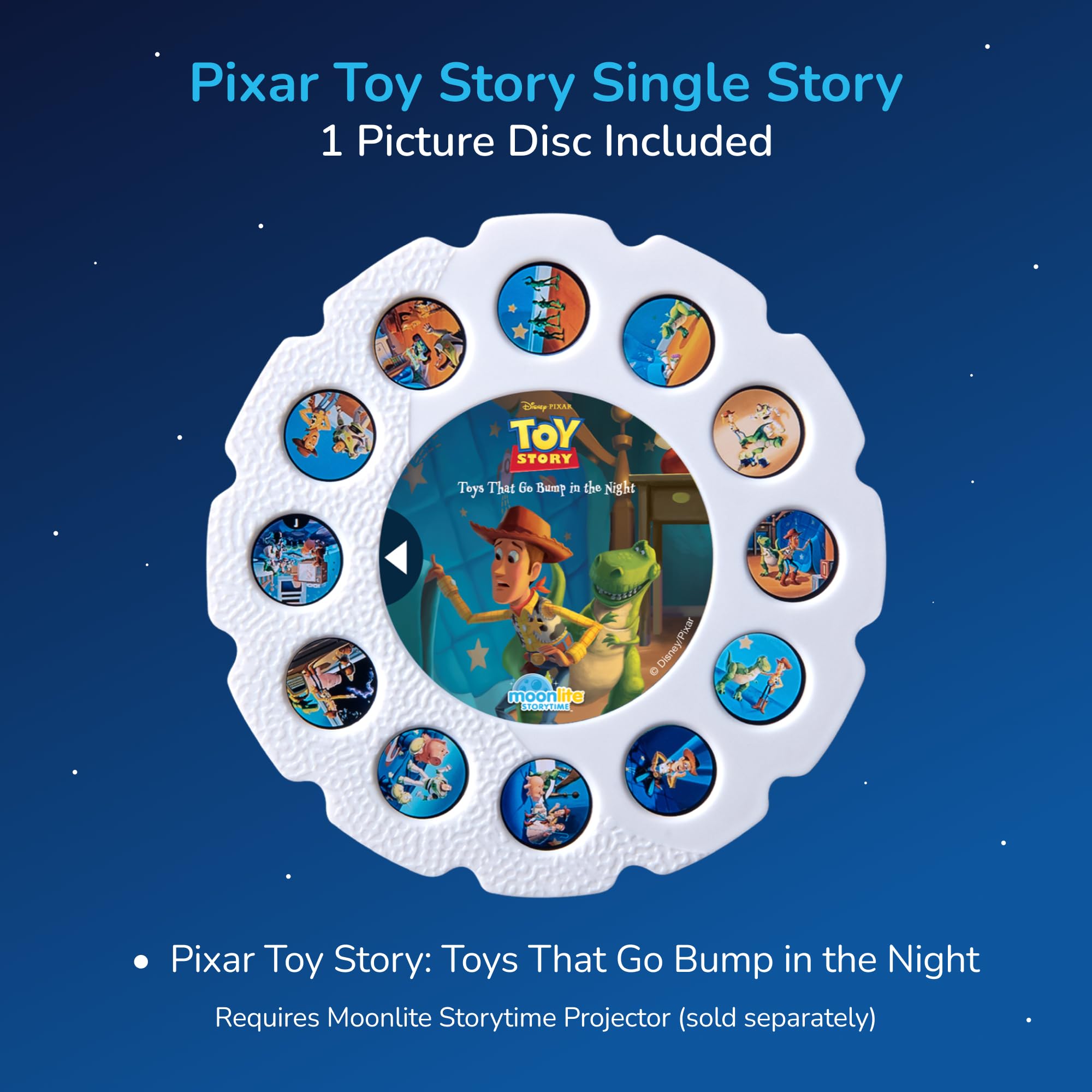 Moonlite Storytime Disc: Pixar Toy Story – Projected Storybook with Sound Effects