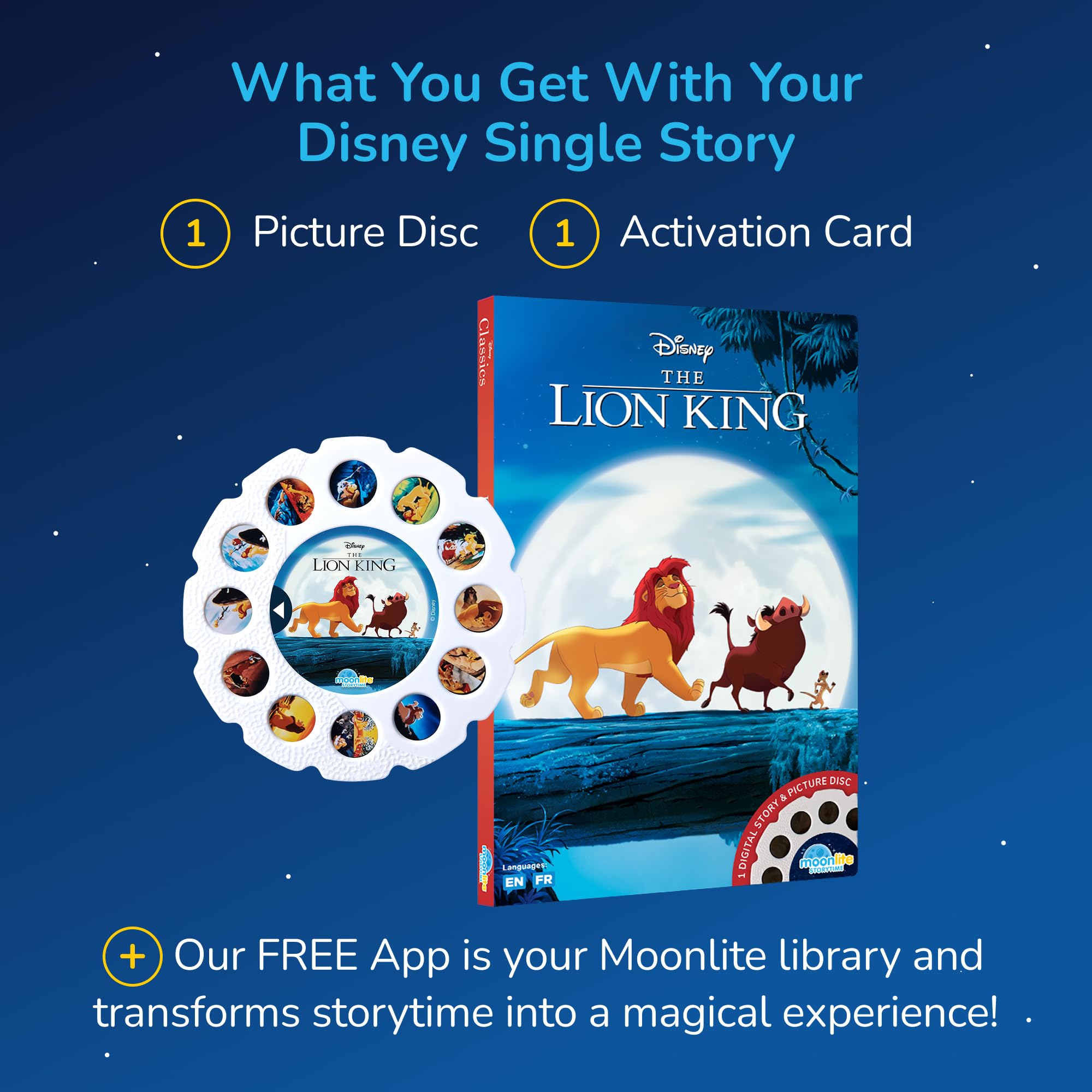 Moonlite Storytime Disney The Lion King Single Story Disc for Projector