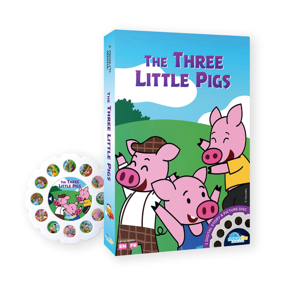 Moonlite The Three Little Pigs Story Reel - Single Pack for Smartphone Projector (Ages 12+ Months)