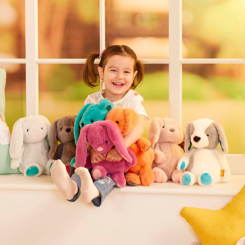 Moony Miles Plush Elephant by B. toys – 12-Inch Soft, Machine-Washable Stuffed Animal for Newborns+