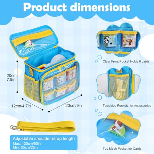 Mordx Carrying Case for Little Tikes Story Dream Machine – Blue & Yellow Storage Bag with Adjustable Strap