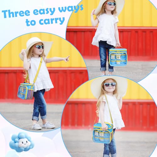 Mordx Carrying Case for Little Tikes Story Dream Machine – Blue & Yellow Storage Bag with Adjustable Strap