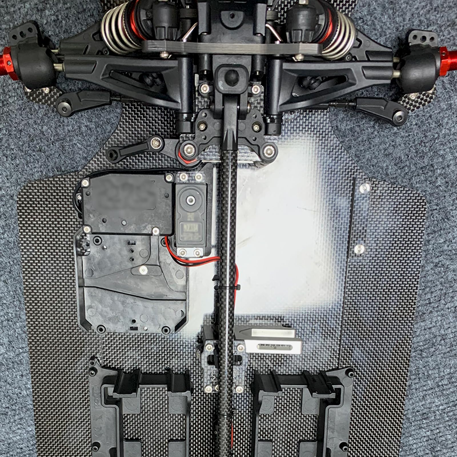 MOSHNOLY Carbon Fiber Steering Plate for Arrma 6S 1/8 1/7 - Lightweight Upgrade Part AR340072