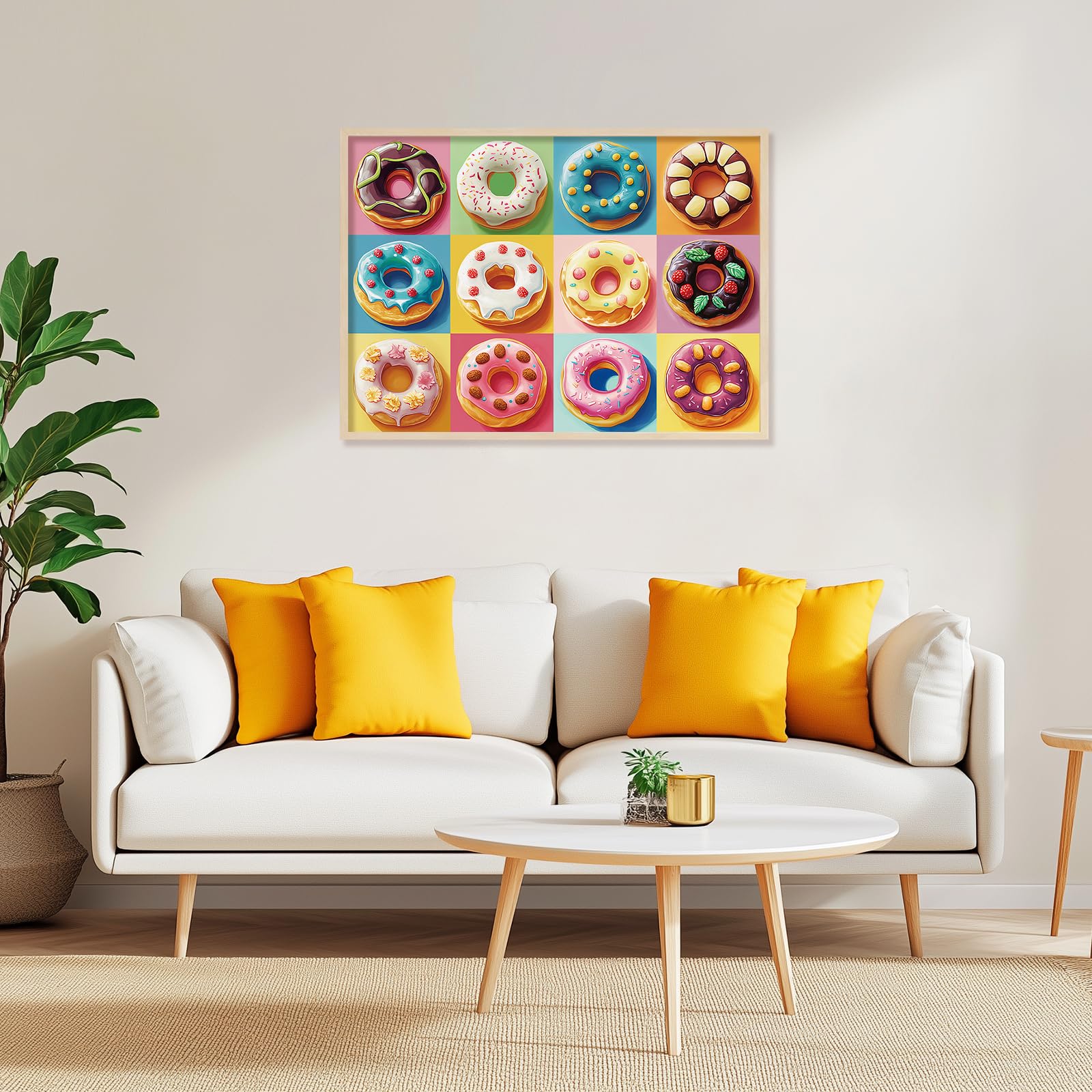Motiloo 500-Piece Donut Puzzle for Adults – Colorful Jigsaw with Numbered Backing, 20×14 Inch