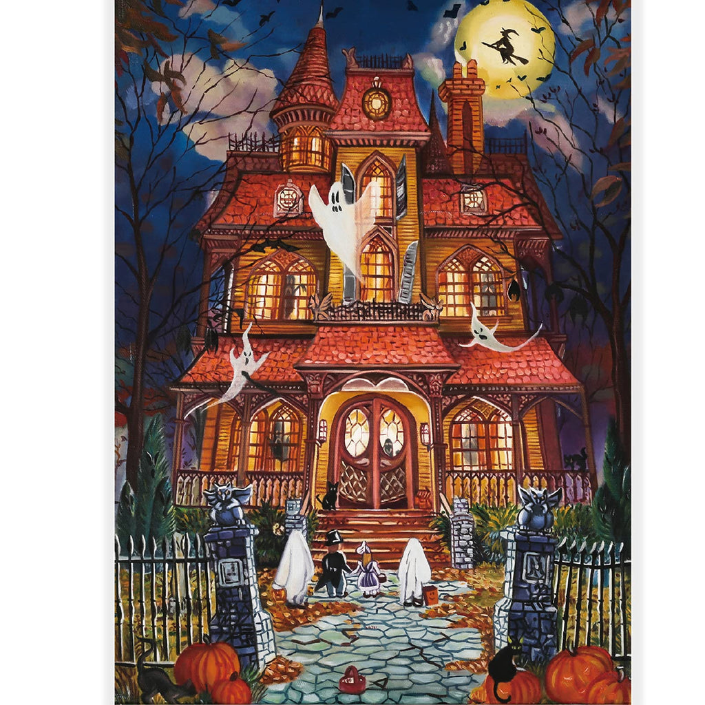 Motiloo 500 Piece Halloween Fright Night Jigsaw Puzzle for Adults – 14x20 Inches with Bonus Poster
