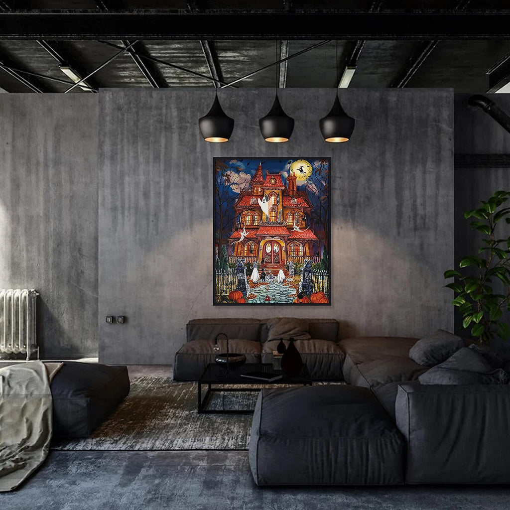Motiloo 500 Piece Halloween Fright Night Jigsaw Puzzle for Adults – 14x20 Inches with Bonus Poster