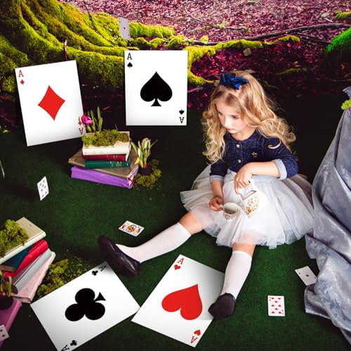 MotiMind Jumbo Playing Cards 8-Pack – 15.8 x 12.6 Inch Giant Deck for Casino Parties & Family Game Night