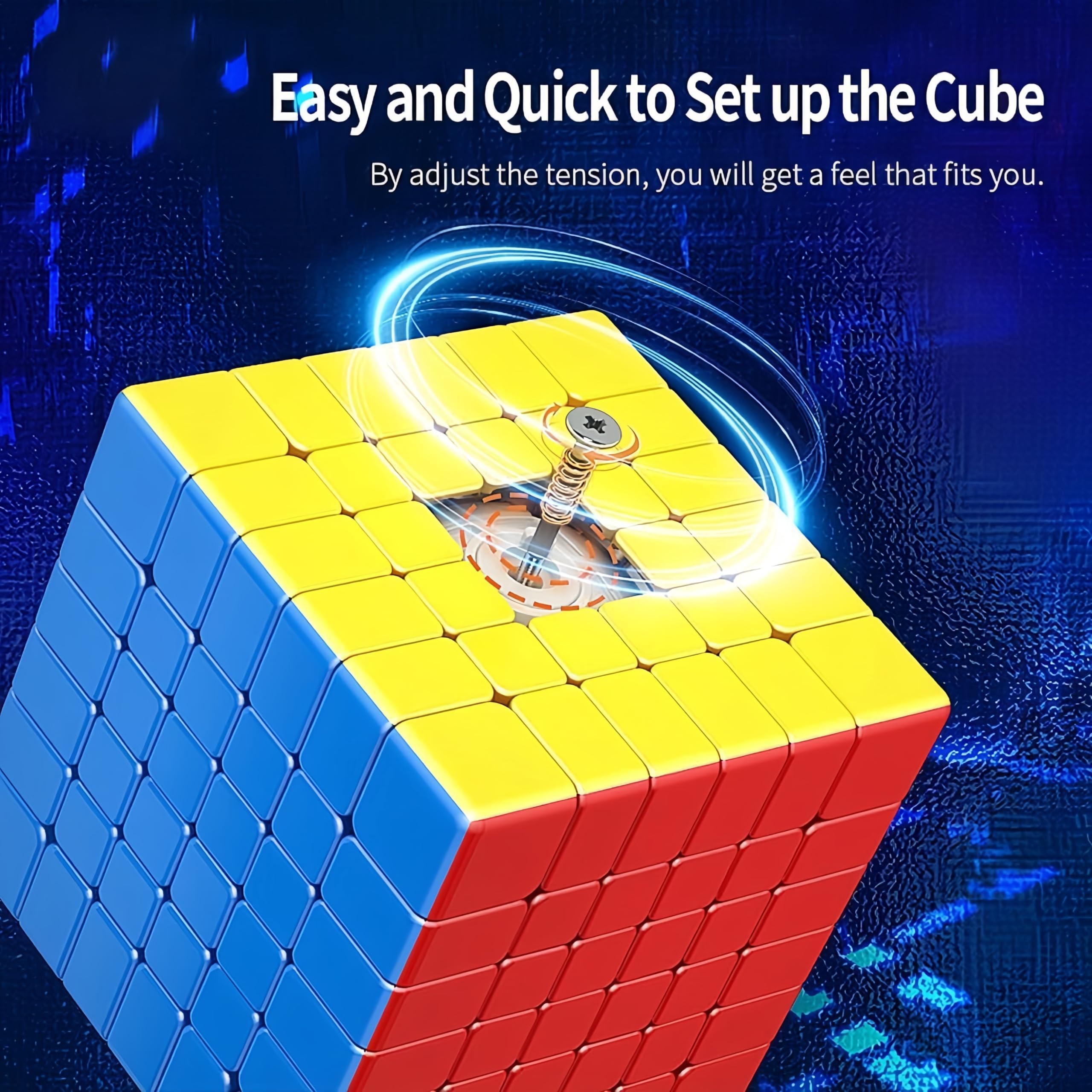 Moyu Meilong 6x6 V2 Speed Cube – Stickerless Entry-Level 6x6 Puzzle Cube 61mm