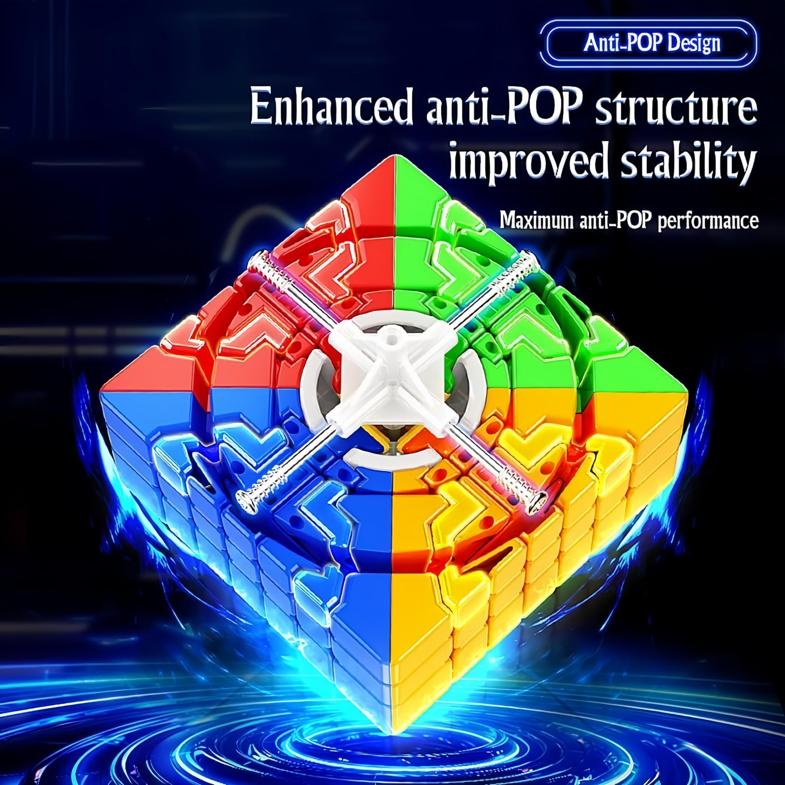 MoYu Meilong 7x7 V2 Speed Cube – Stickerless Frosted 7x7x7 for All Ages