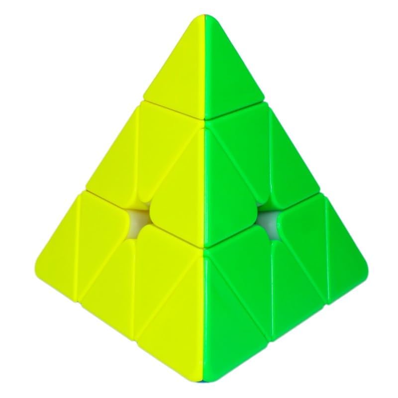 MoYu RS Pyramid Magnetic Speed Cube: Stickerless Triangle Puzzle with Dual Adjustment
