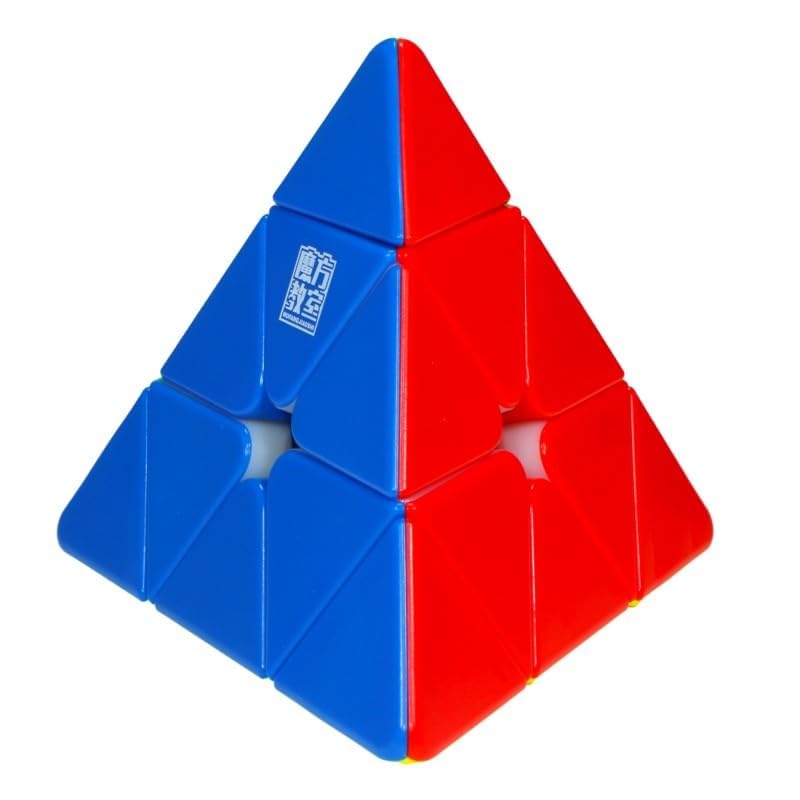 MoYu RS Pyramid Magnetic Speed Cube: Stickerless Triangle Puzzle with Dual Adjustment