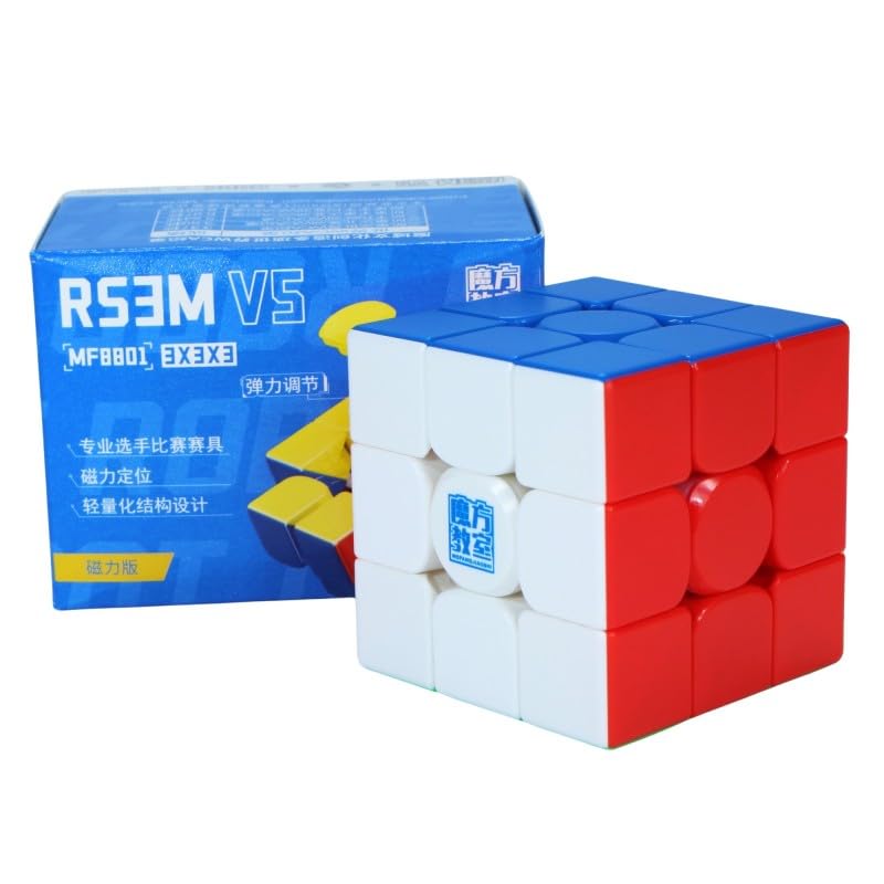 MoYu RS3 M V5 Speed Cube – Standard Edition, Stickerless Magnetic 3x3 (65g)