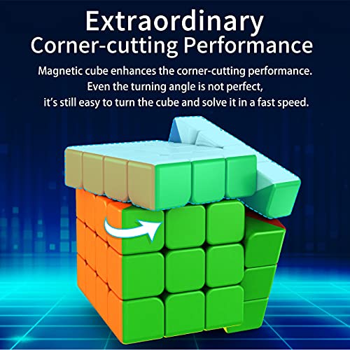 MoYu RS4M 2020 4x4 Speed Cube – 96 Magnets, Stickerless, Dual Adjustment, Budget-Friendly