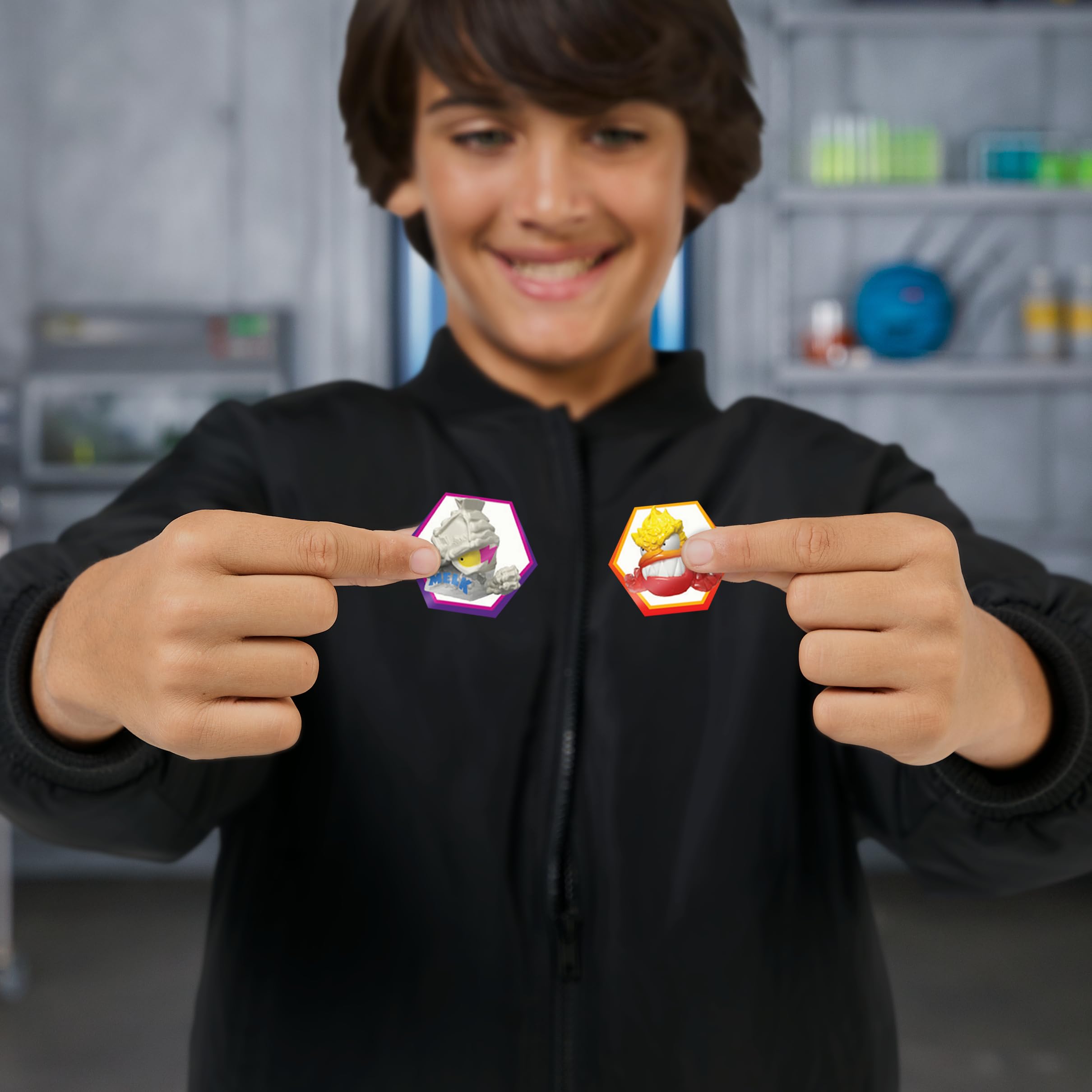 MrBeast Lab Swarms Series 3 Hyper Fusion 14-Pack - Milk Bones Micro Beasts with Stickers and Fusion Caps