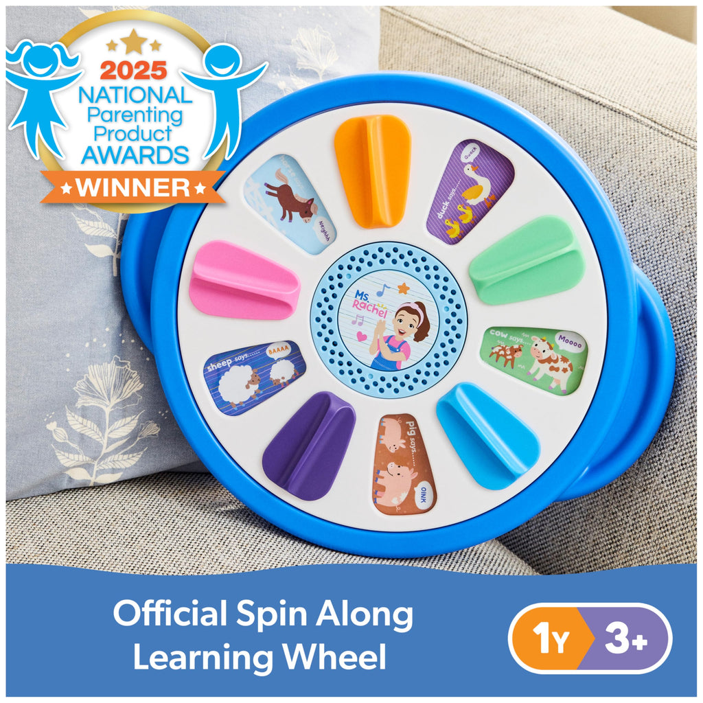 Ms. Rachel Spin Along Learning Wheel – Interactive Toddler Toy with 3 Play Modes