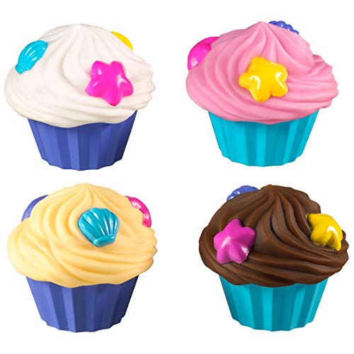 Munchkin Bath Tea and Cupcake Set – Toddler Bath Toys for Kids Ages 2+ : Fun Pretend Play with Squirting Cupcakes and Rattle Teapot