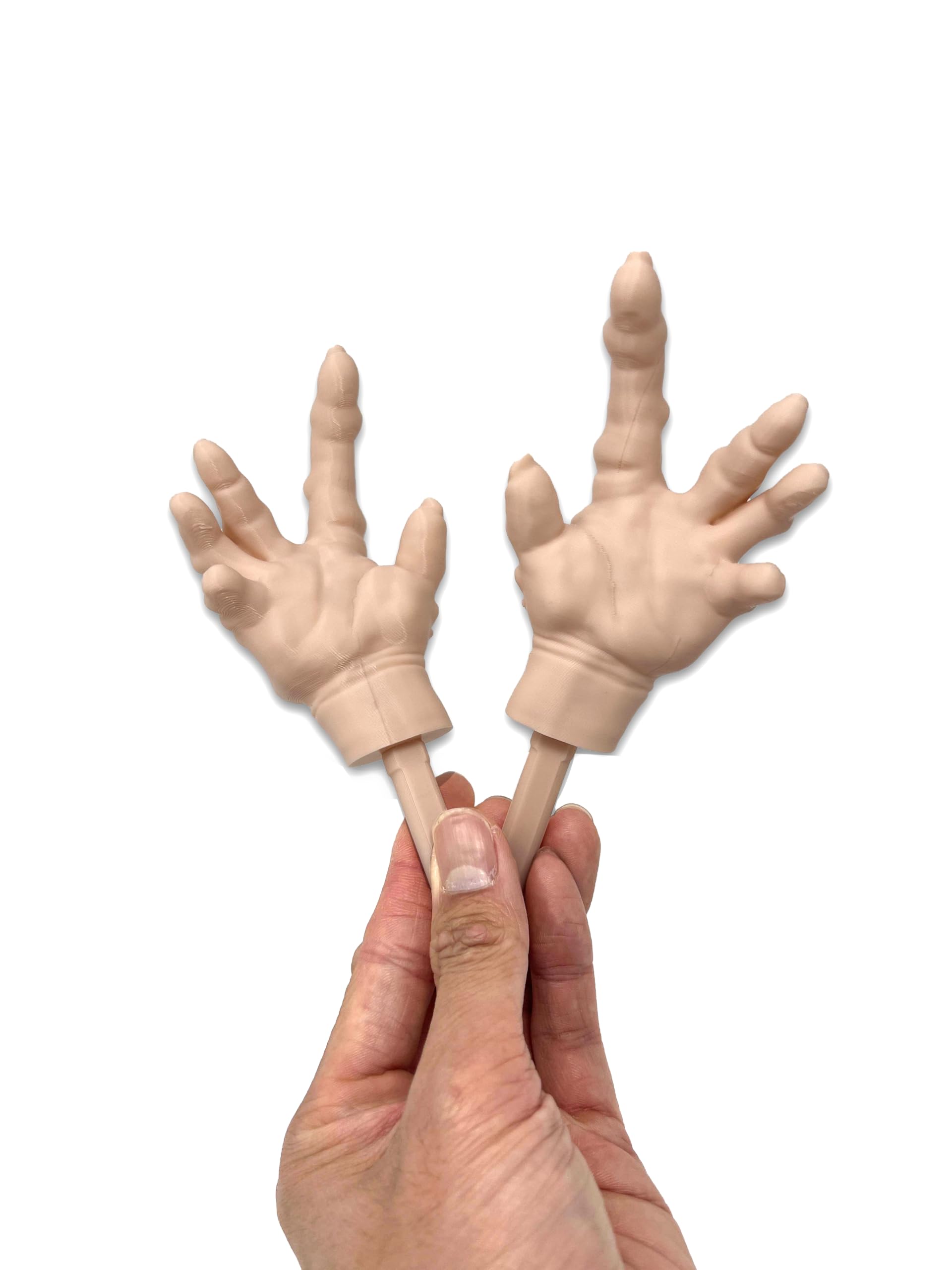 Munnygrubbers Tiny Hands with Sticks – Creepy Hand Puppet for Halloween Pranks & Social Media