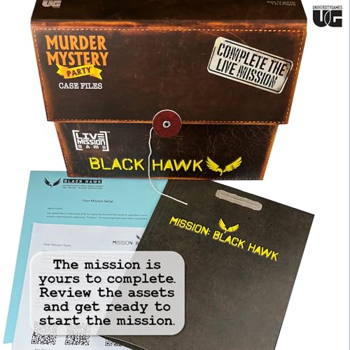 Murder Mystery Party Case Files: Mission Black Hawk – Live Cyber Heist Game for 1+ Players, Ages 14+