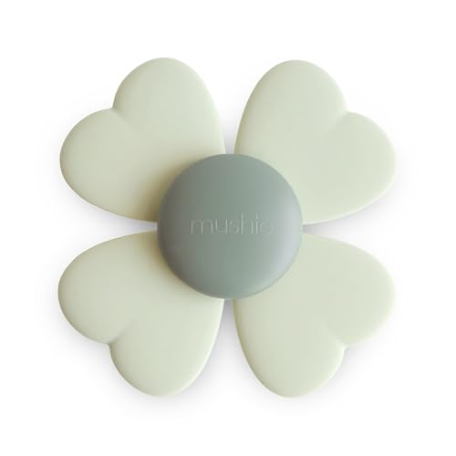 mushie Lucky Suction Spinner Toy – Sensory Dinosaur Toy with Food-Grade Silicone Leaves