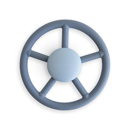 mushie Wheel Suction Spinner Toy – Dinosaur Sensory Toy for Bath and Travel