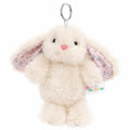 Mushymallow Beige Bunny Stuffed Animal Keychain – 7-Inch Soft Plush Rabbit for Backpacks